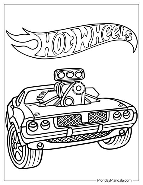 hot wheels colouring pages|30 Hot Wheels Coloring Pages: Free Sheets for Kids